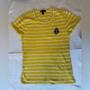 Jcrew Yellow Striped Women's spring top